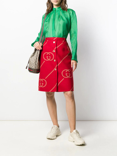 GUCCI GG logo skirt outlook