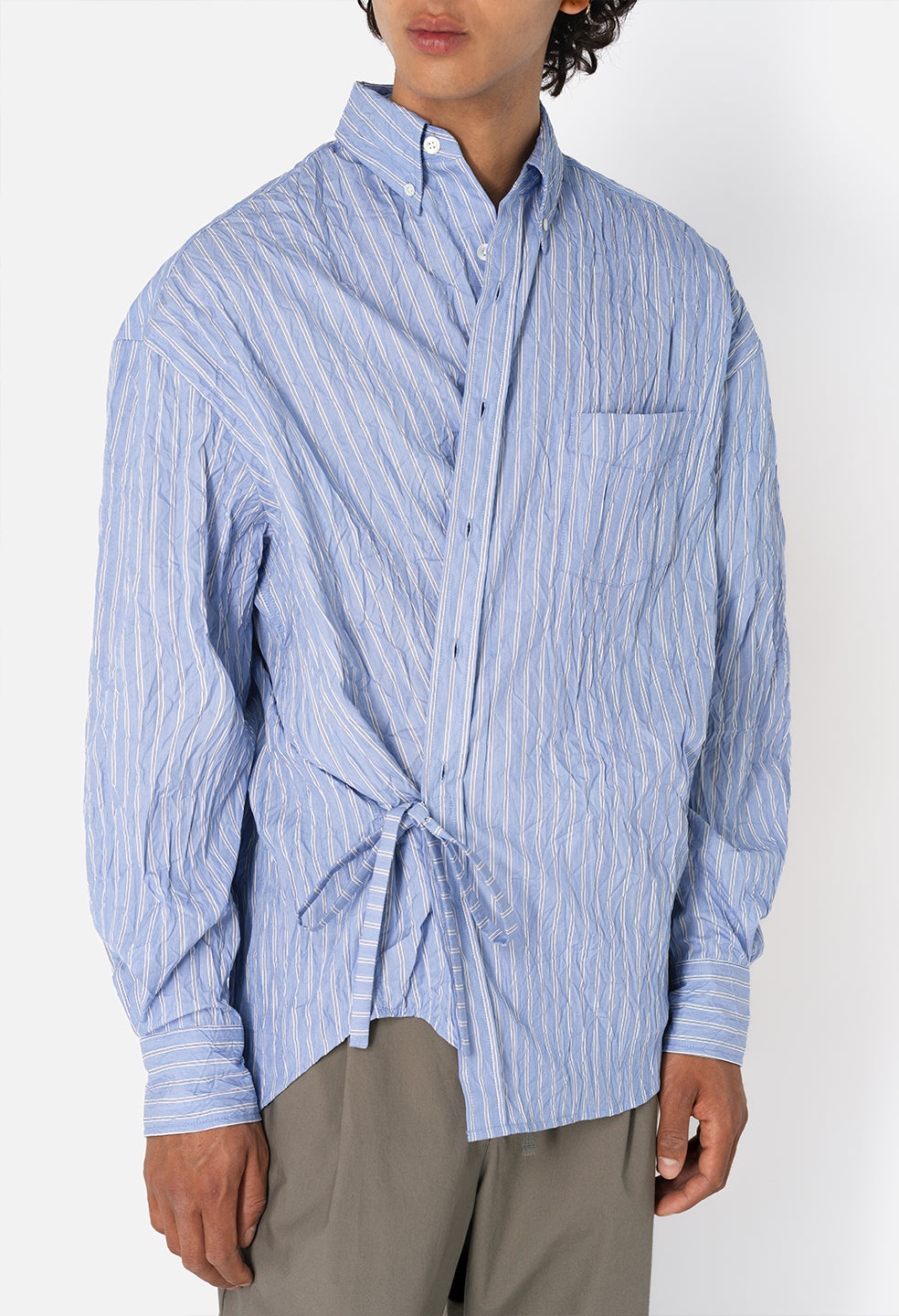 CRINKLED KIMONO SHIRT - 8