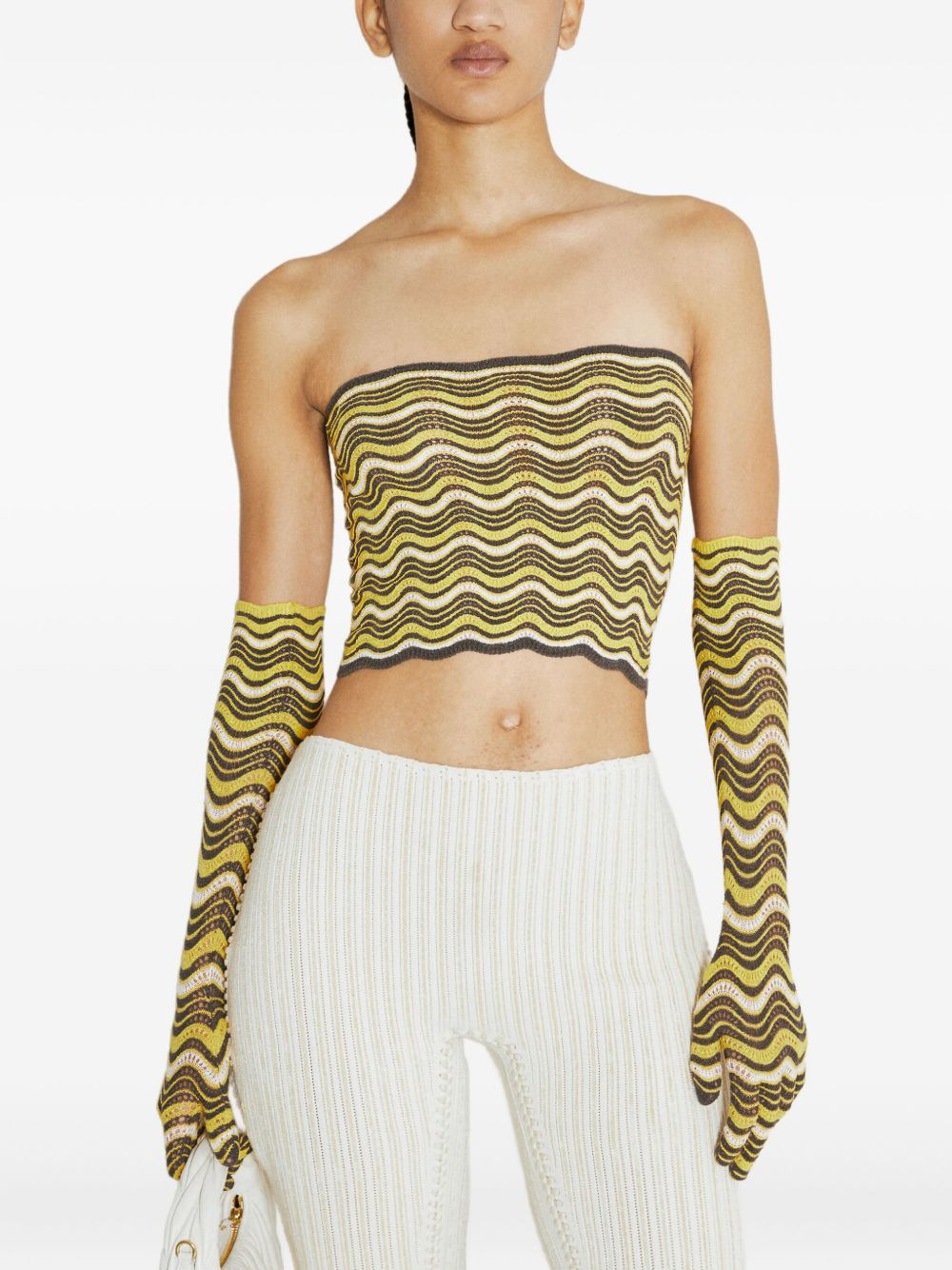 wave-pattern tube top - 3
