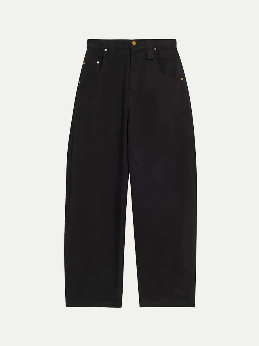 Bad Girl Wide Barrel-Leg Jeans - 1