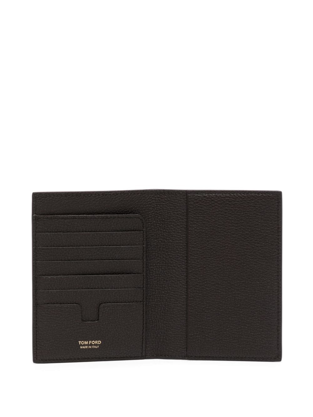 logo-lettering bi-fold leather cardholder - 3