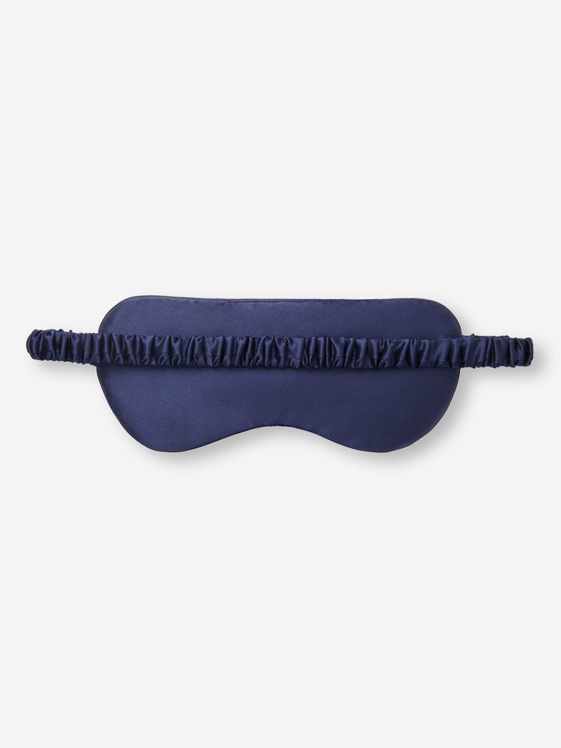 Eye Mask Brindisi Silk Satin Navy - 3