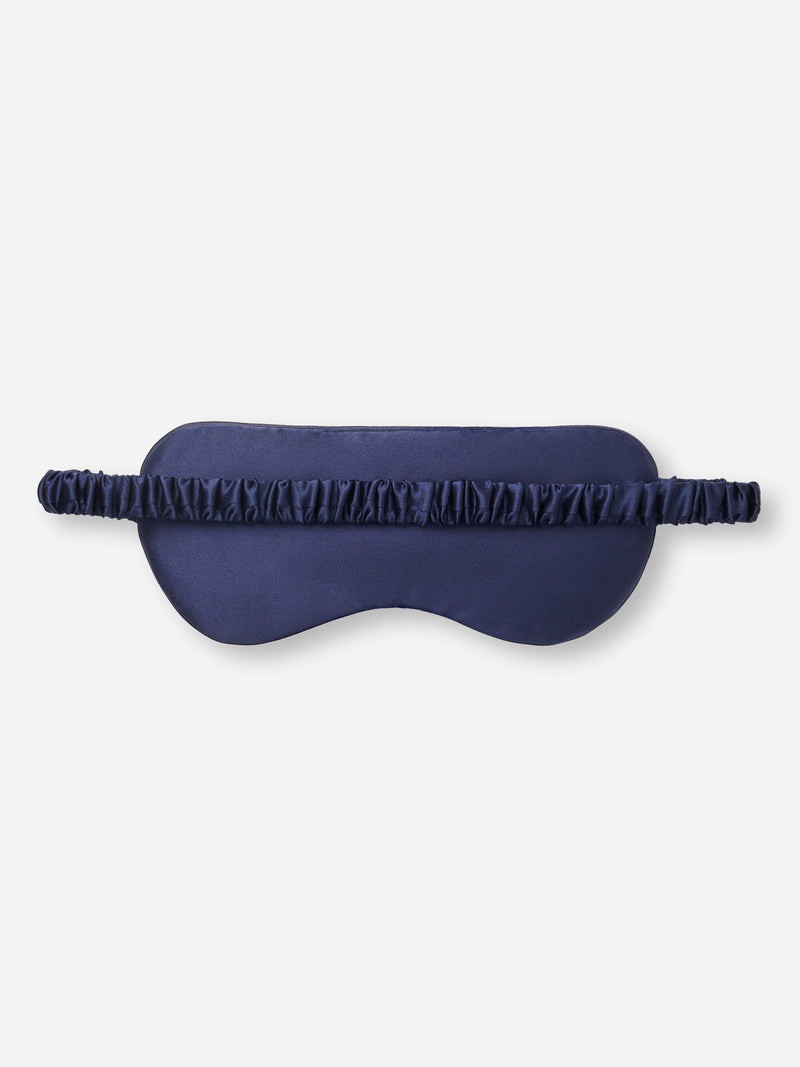 Eye Mask Brindisi Silk Satin Navy 3