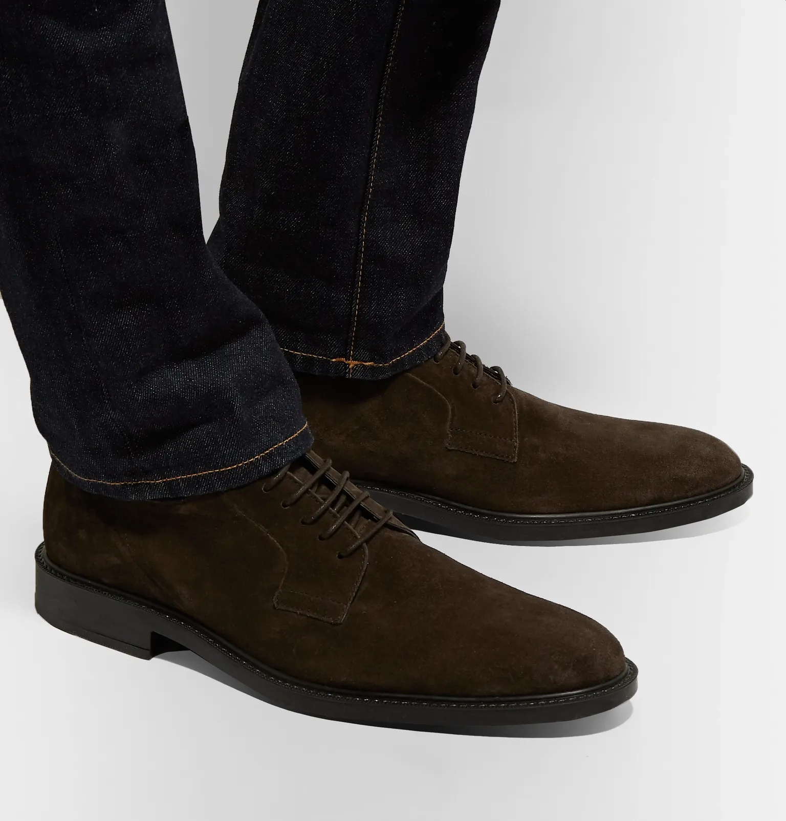 Suede Derby Shoes - 5