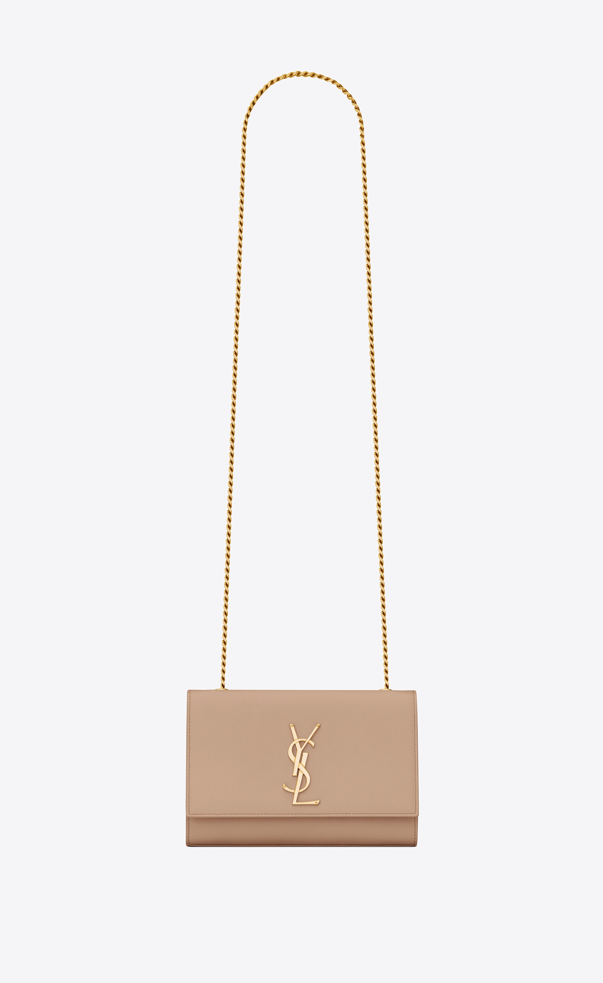 kate small chain bag in grain de poudre embossed leather - 1