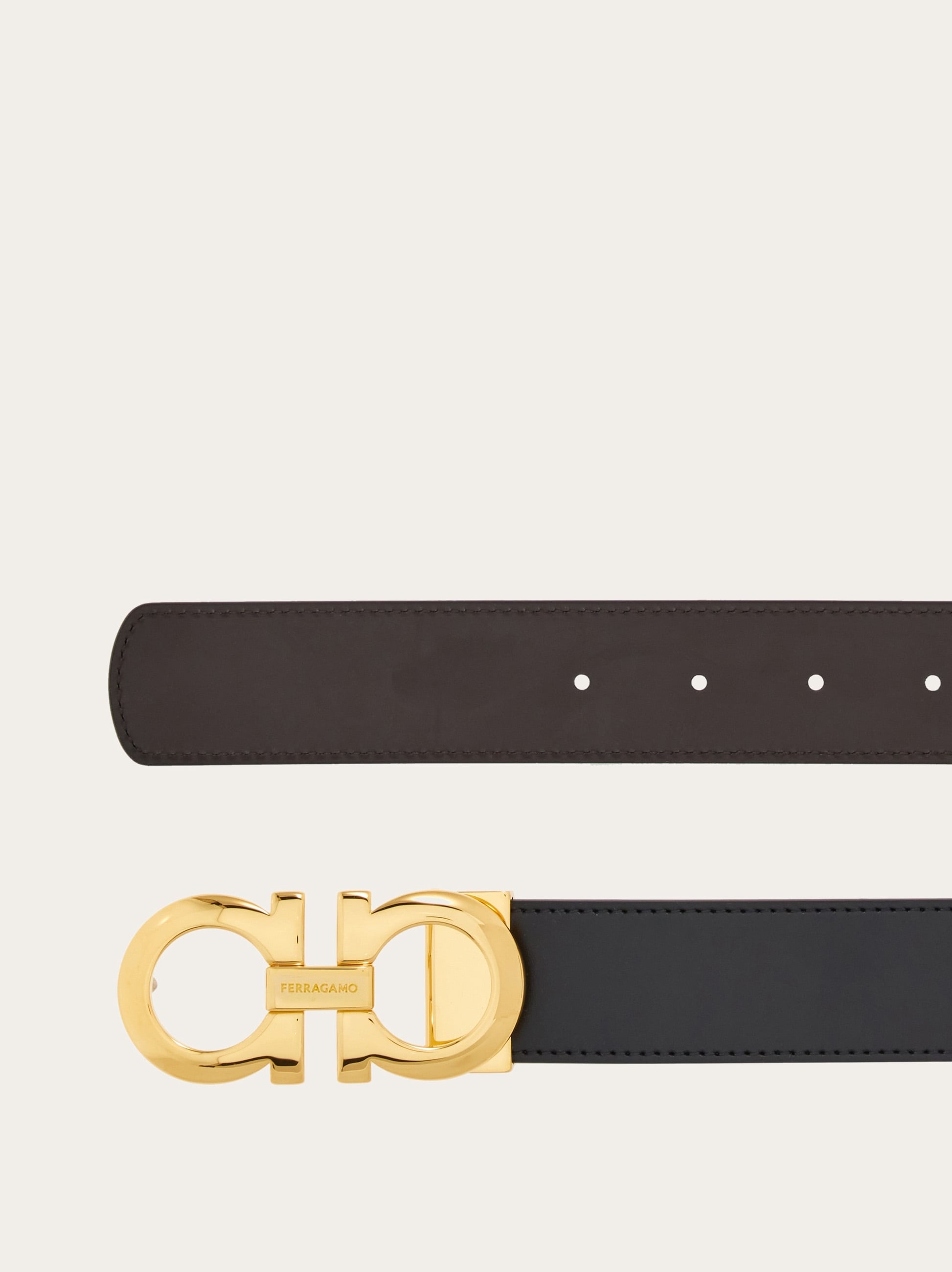 Reversible and adjustable Gancini belt - 2