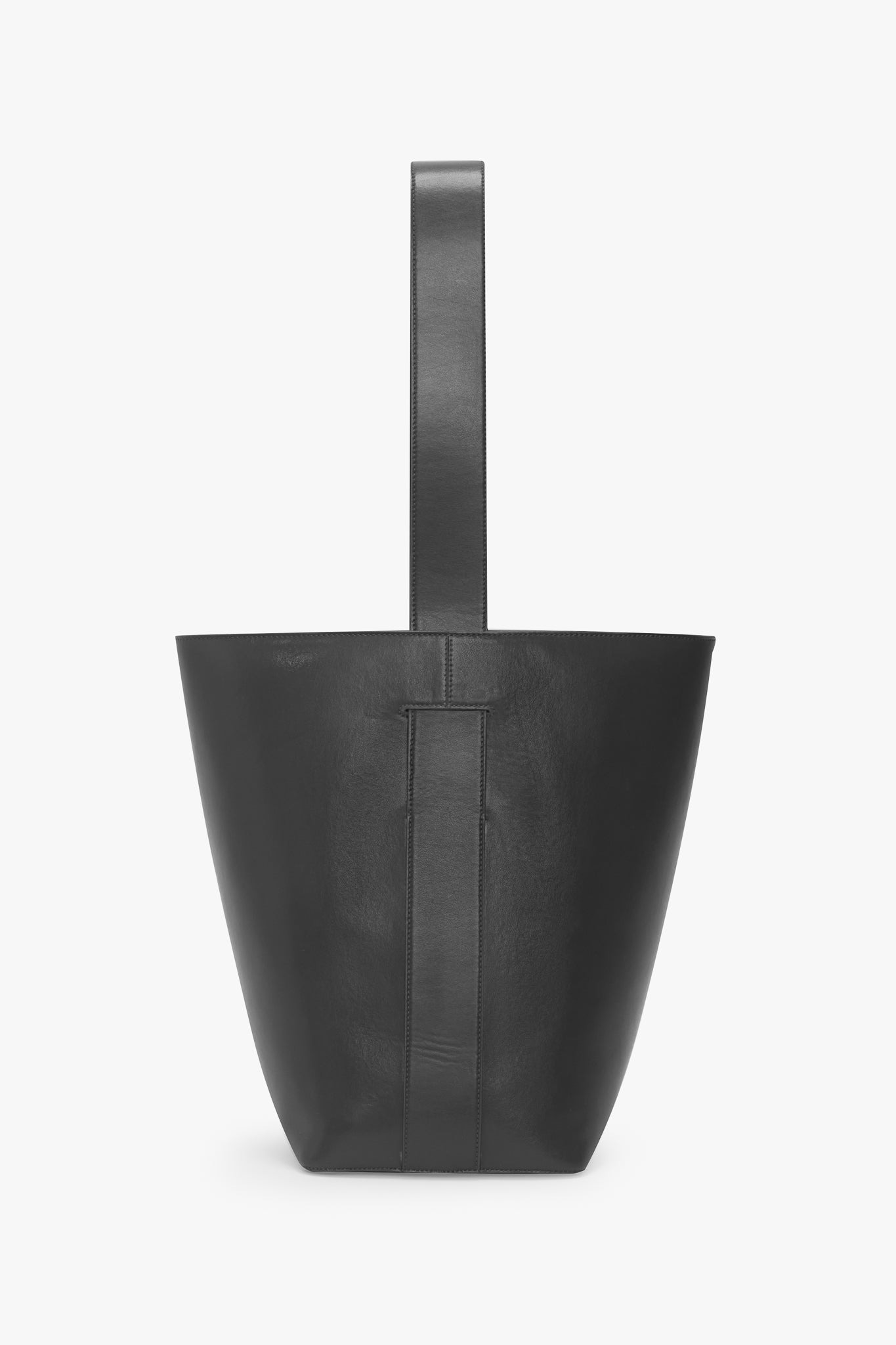 Dia Bucket Bag In Black Smooth Leather - 4
