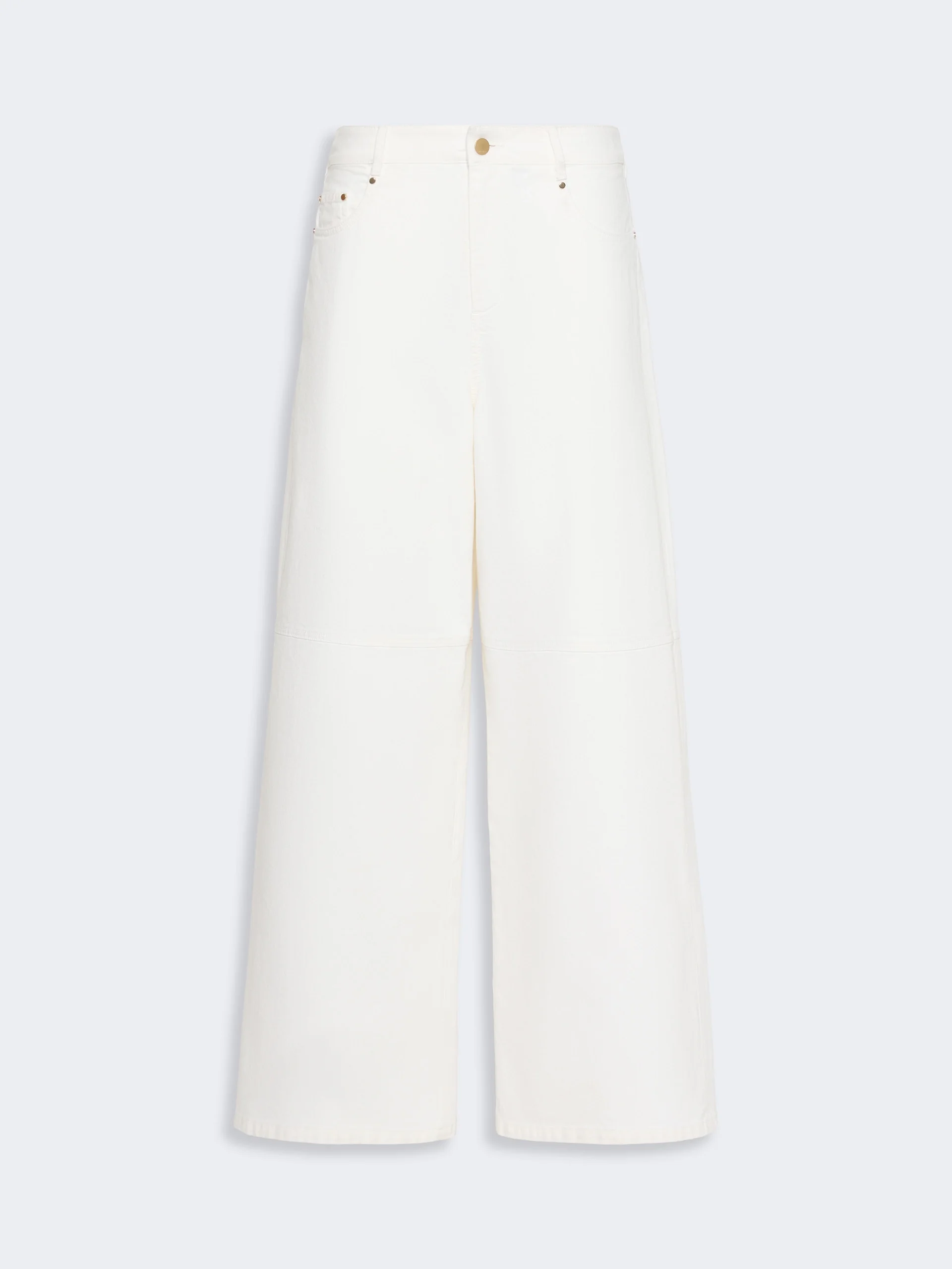 ELLISSE Cotton bull trousers - WHITE - 1