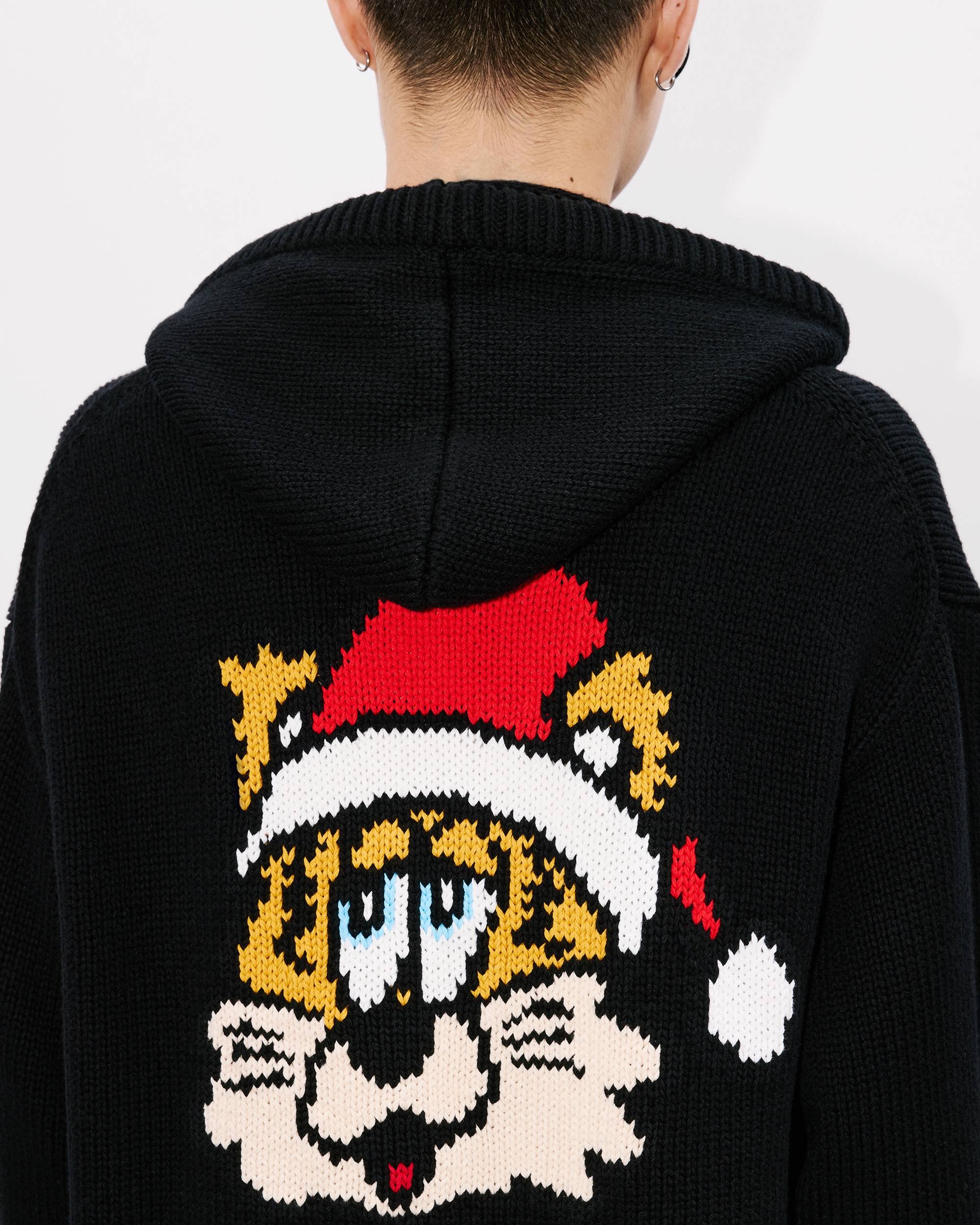 'KENZO VERDY MARKET' genderless knitted hoodie in wool and cotton - 12