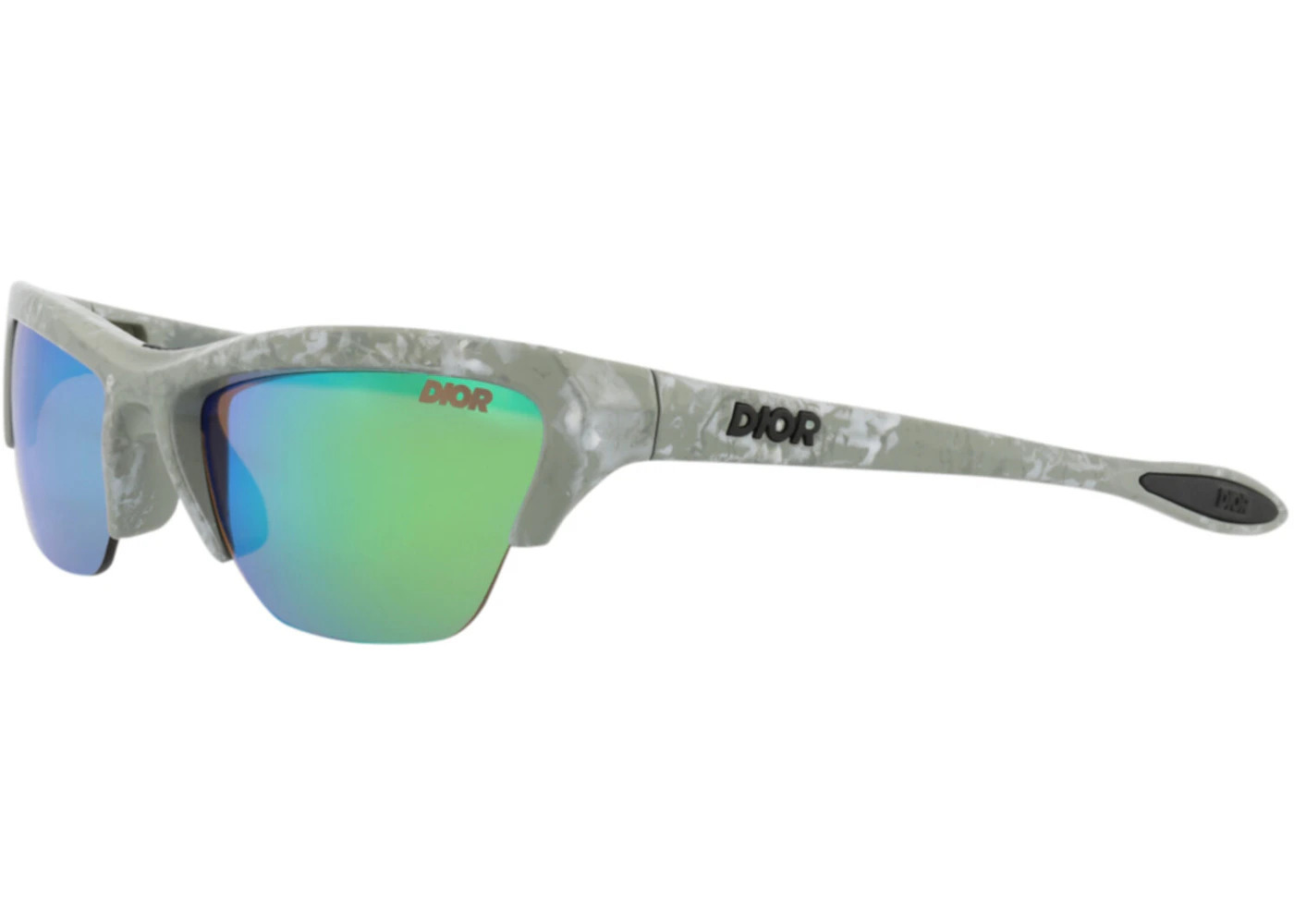 Dior Shield-Frame Injection Sunglasses Green Green Green (DM40076U-60-95Q) - 2