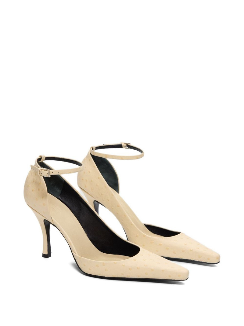 Loulou de Saison Scala leather pumps outlook