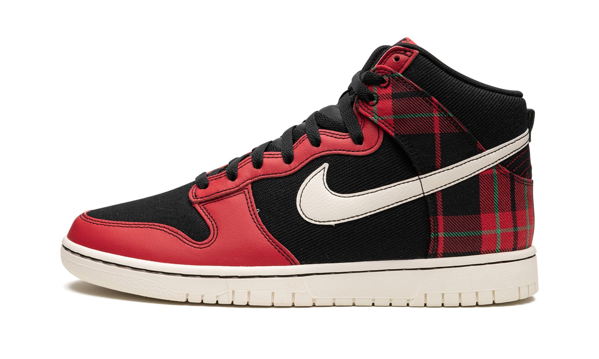 Dunk High "Plaid - Black/Red" - 1