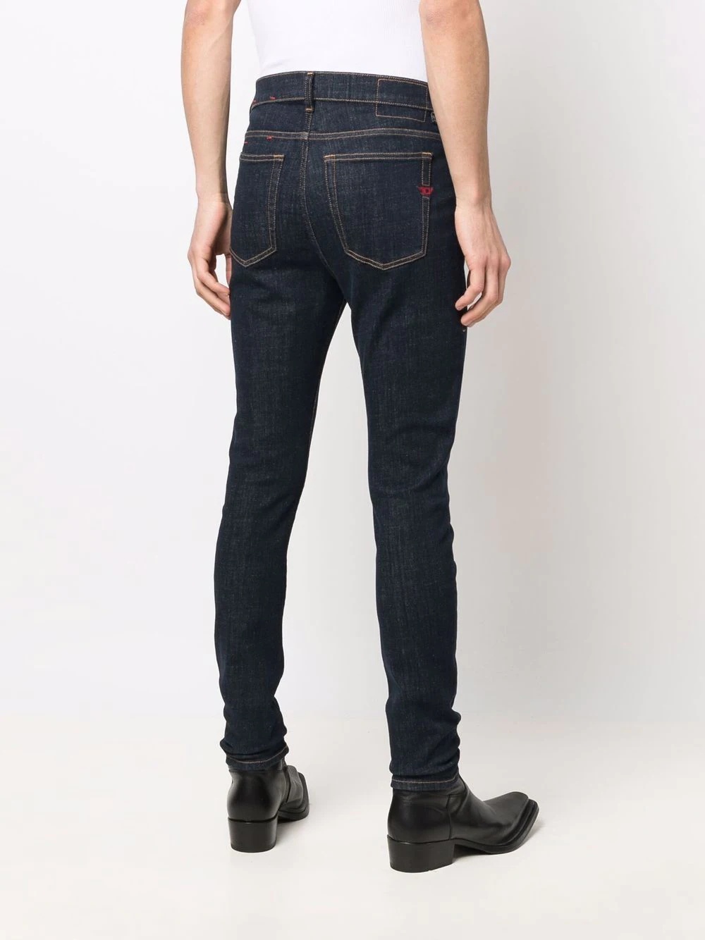 slim-cut denim jeans - 4