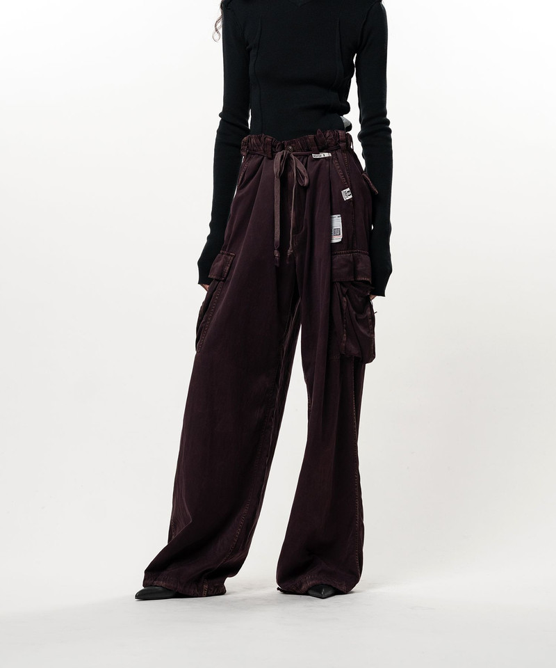 Satin Cargo Pants 8