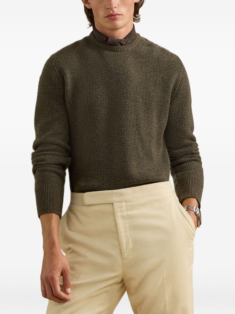 birdseye button-detail sweater 3
