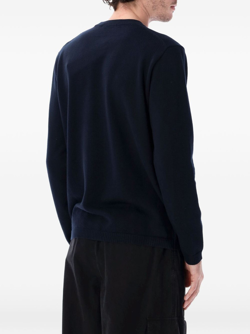 Stone Island logo patch knit sweater outlook