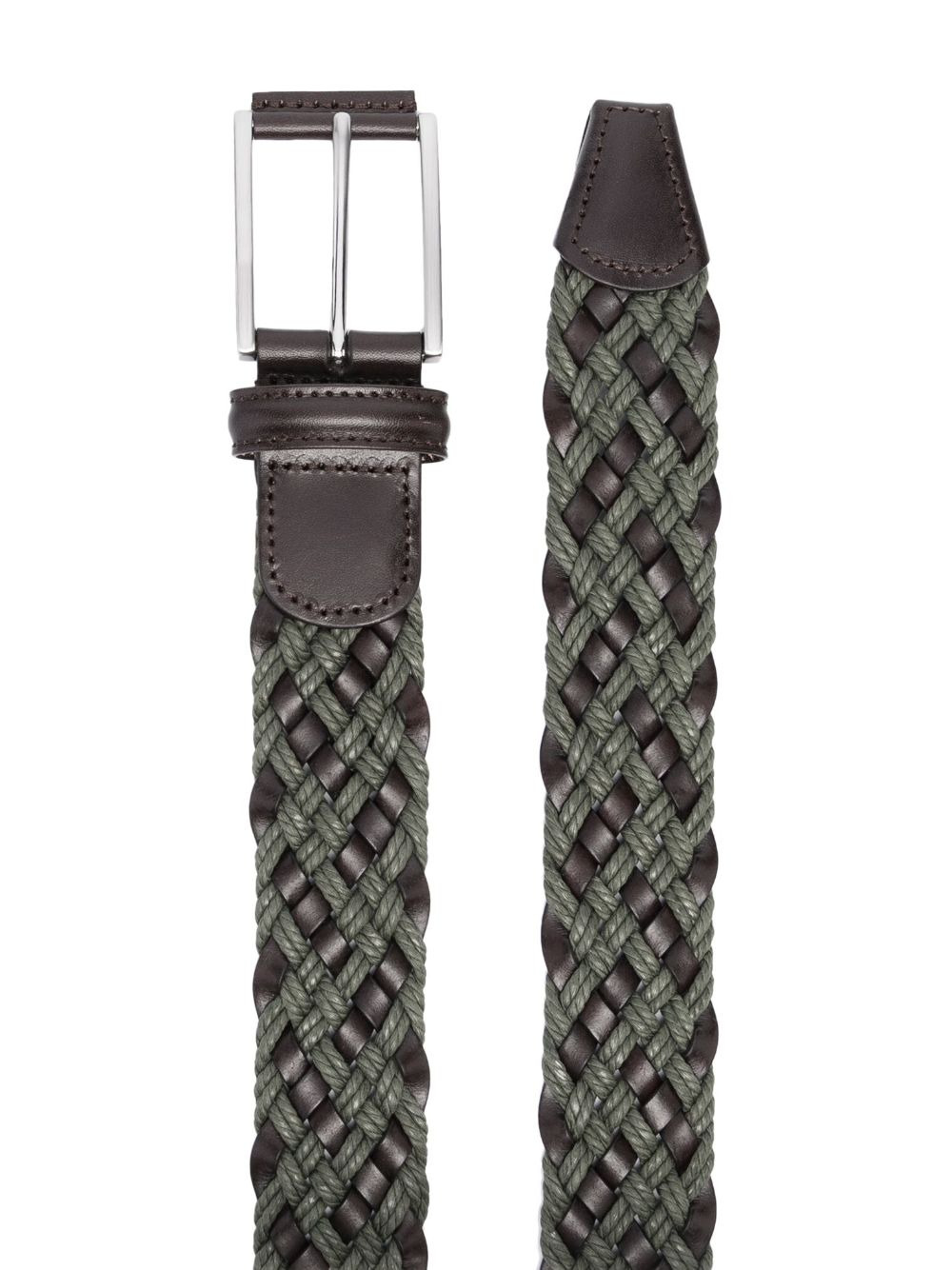 interwoven leather belt - 2
