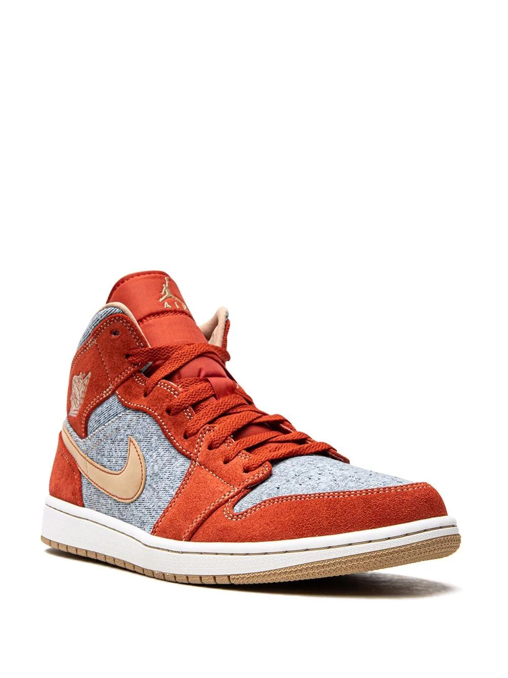 Air Jordan 1 Mid SE "Denim Red Suede" sneakers - 2