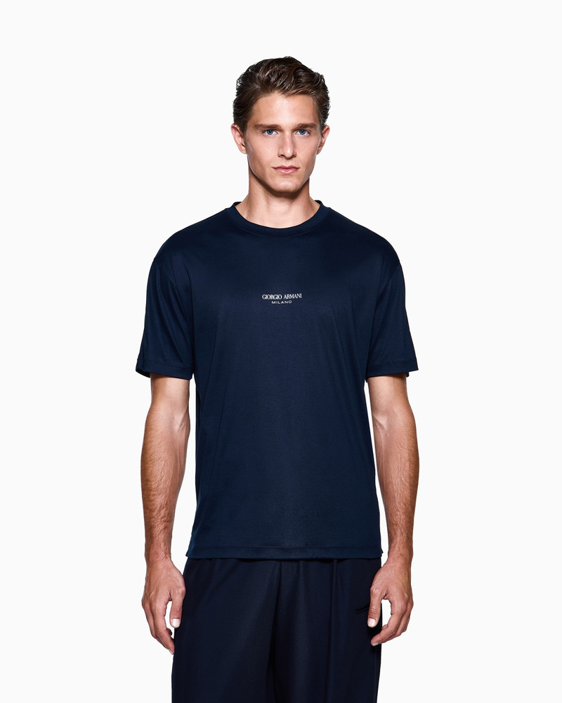 GIORGIO ARMANI COTTON INTERLOCK CREW-NECK T-SHIRT outlook