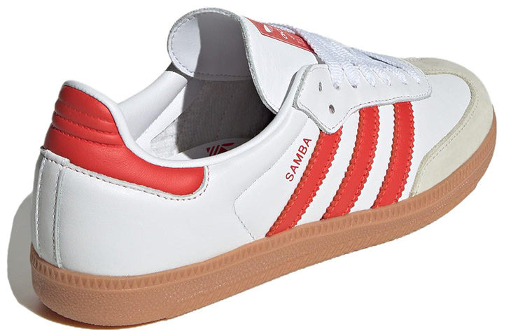 (WMNS) adidas Samba OG 'White Solar Red Gum' IF6513 - 5