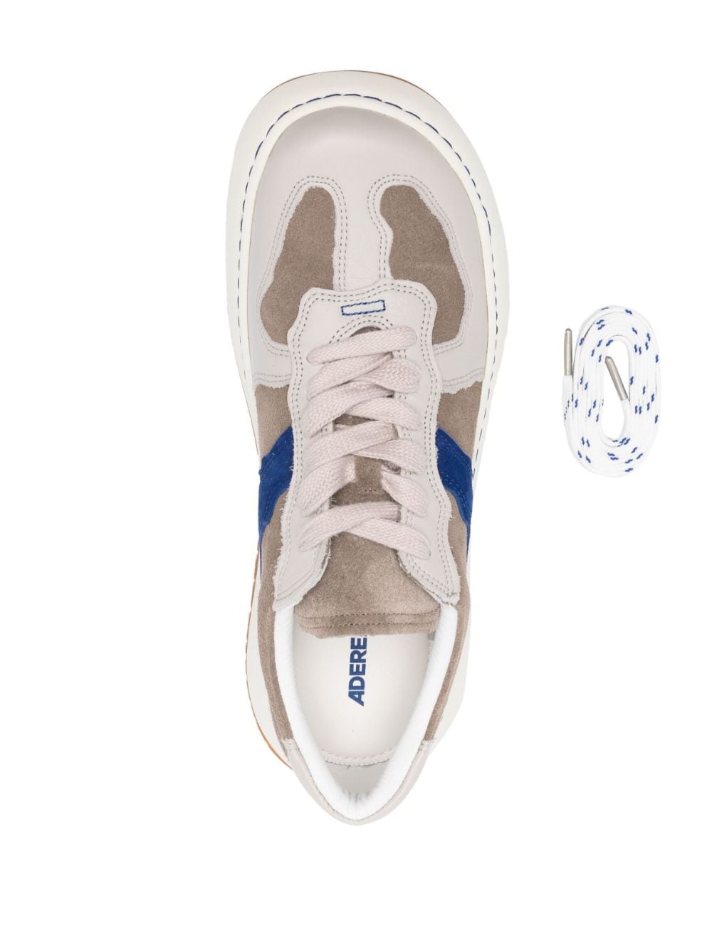 colour-block panel low-top sneakers - 4
