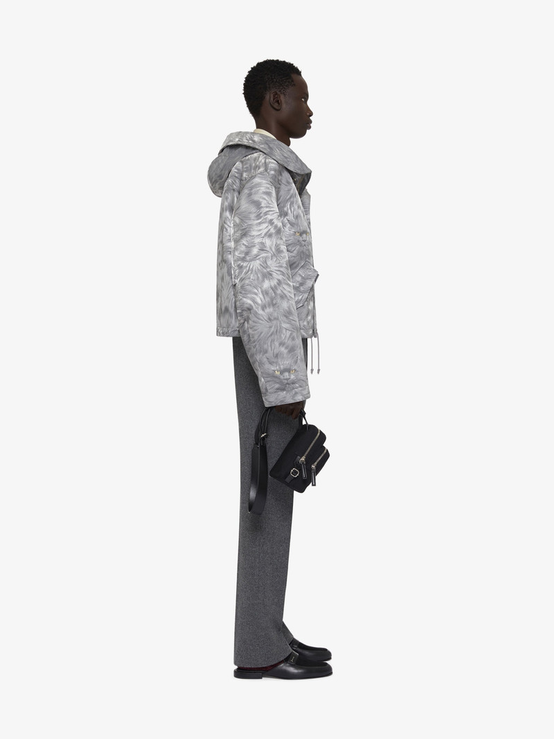 SHORT PARKA IN CAT JACQUARD 3