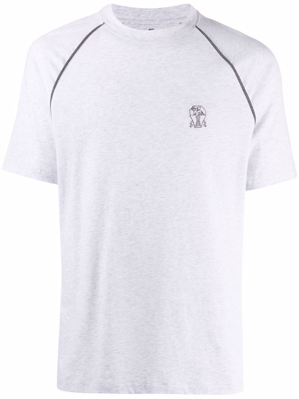 embroidered logo cotton T-shirt - 1