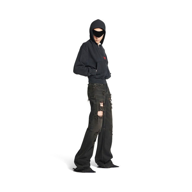 Fitted Low-waist Pants in Anthracite 3