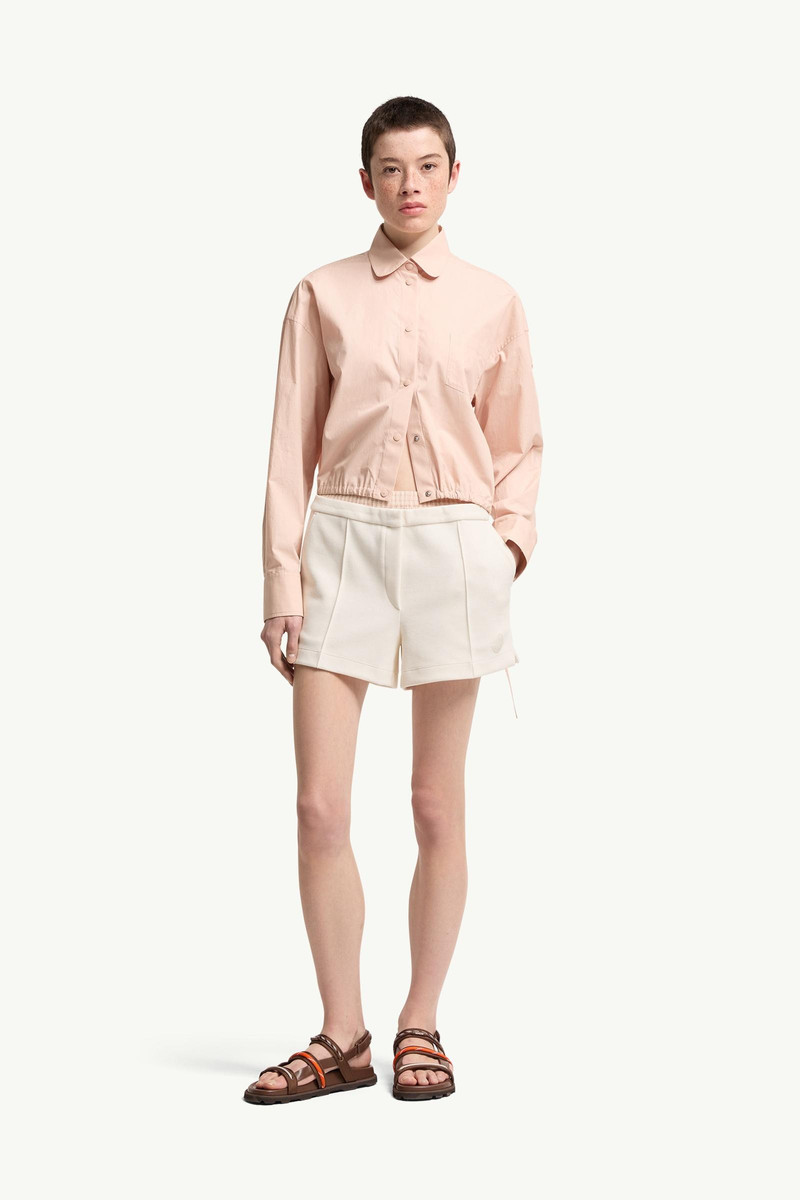 Moncler Layered-Effect Vichy Cotton Blend Shorts outlook