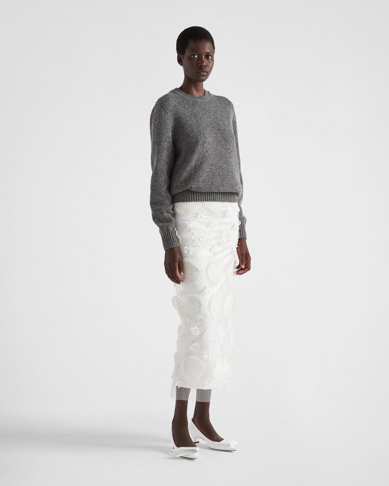 Prada Wool and cashmere crew-neck sweater outlook
