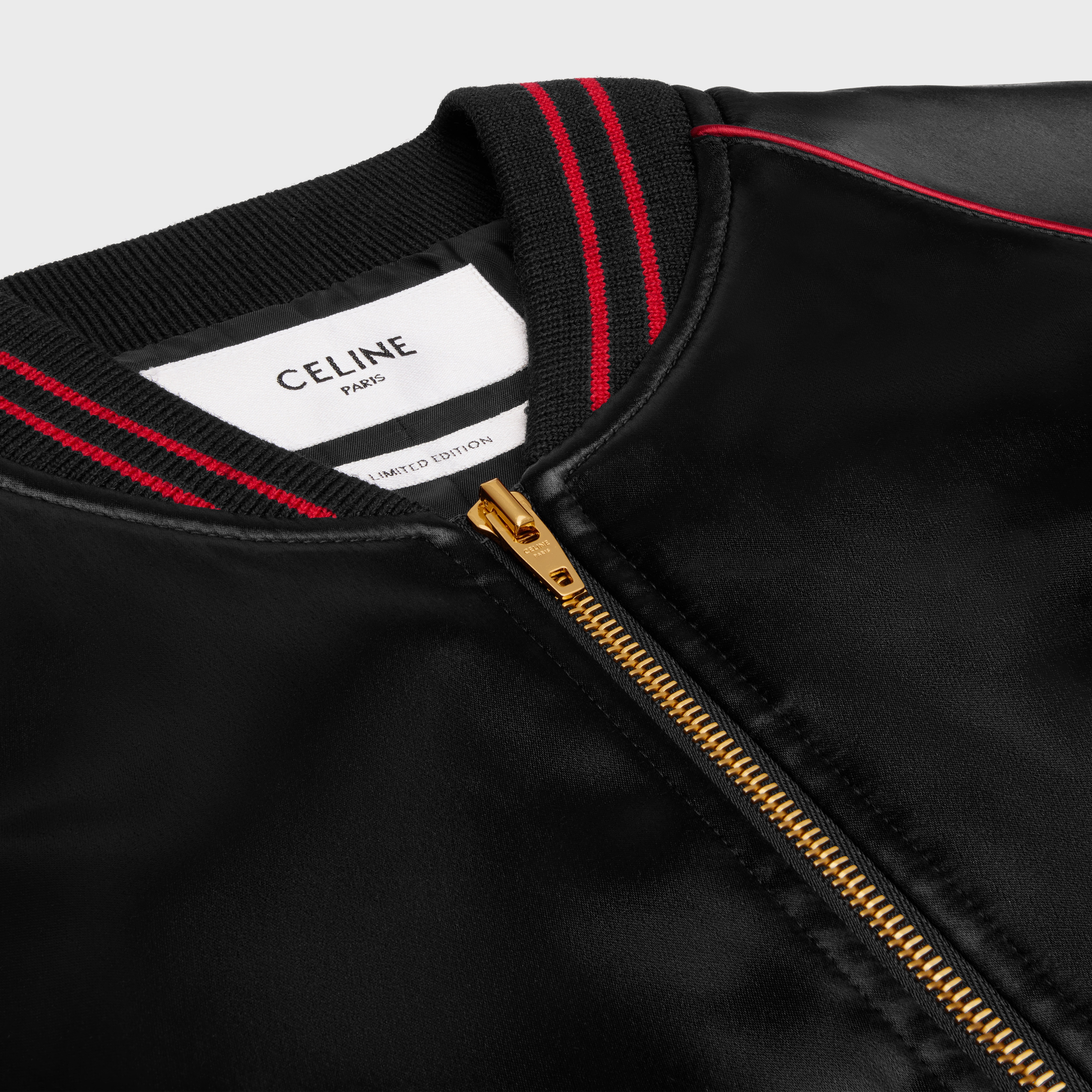 celine wiltern teddy jacket in flowing satin - 3