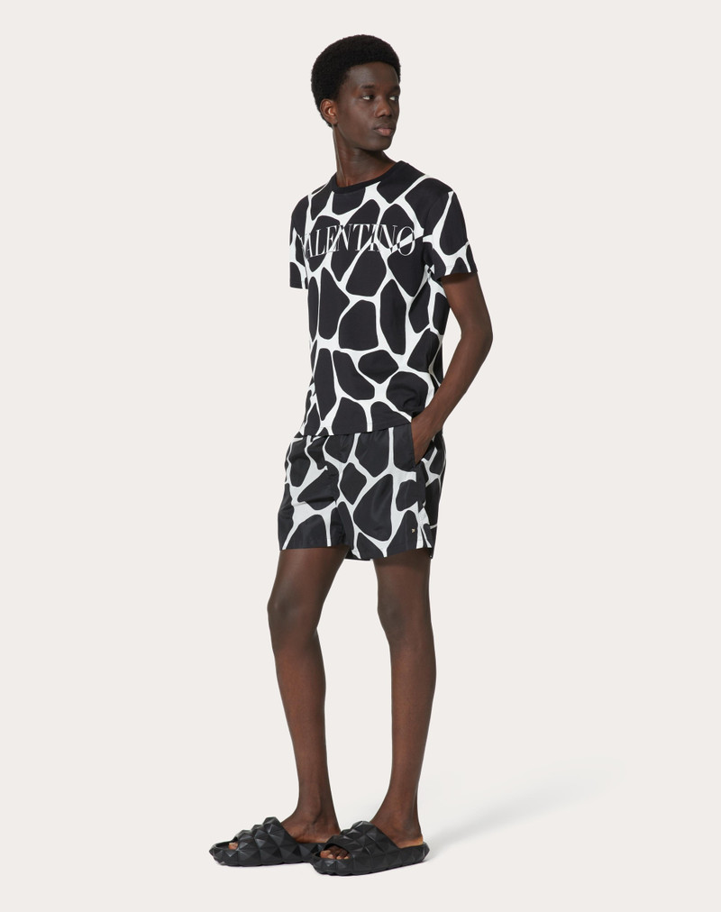 Valentino NYLON SWIMSUIT WITH GIRAFFA RE-EDITION PRINT outlook