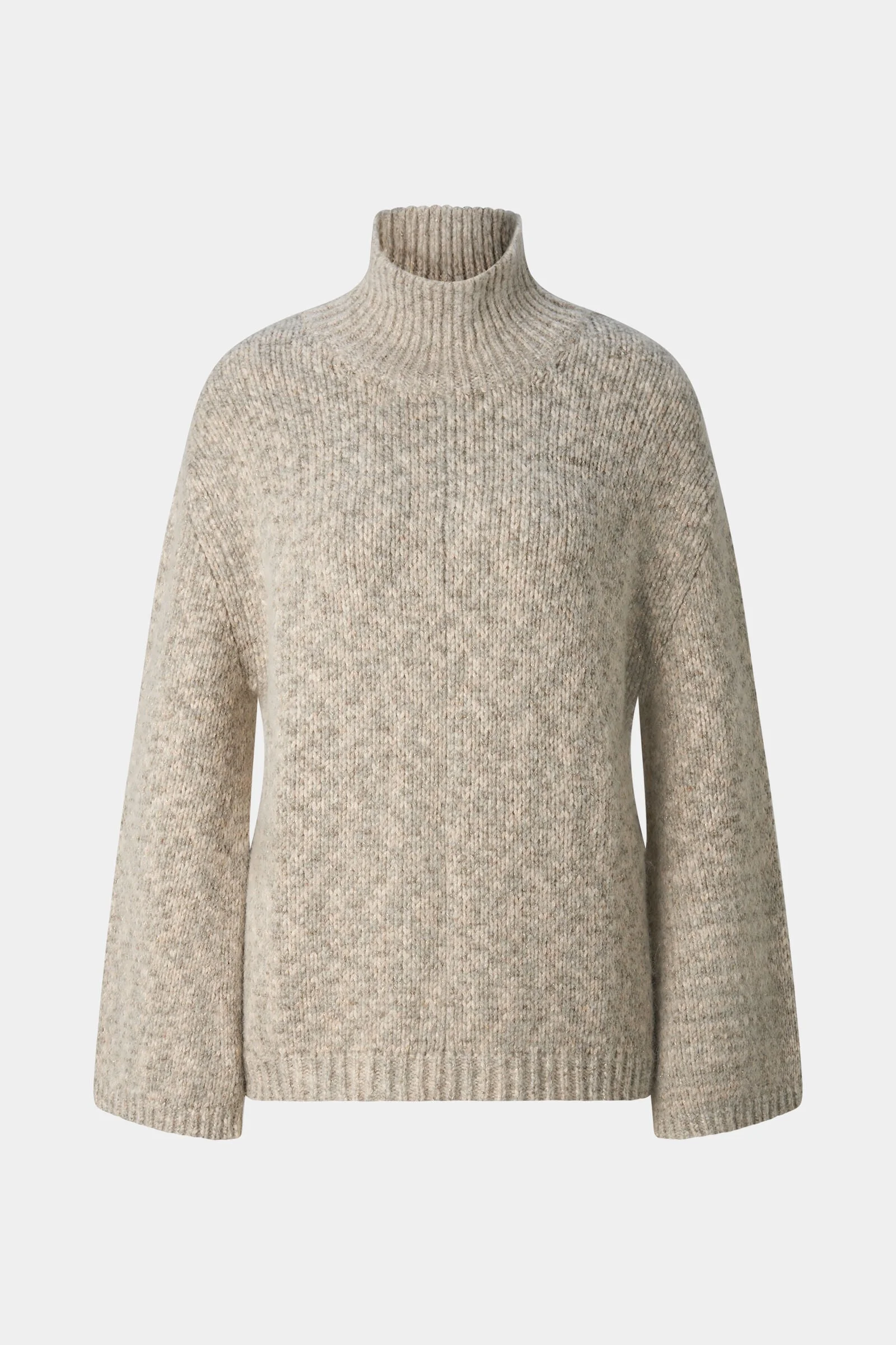 Svoni Alpacamix pullover in Off-White/Gray - 1