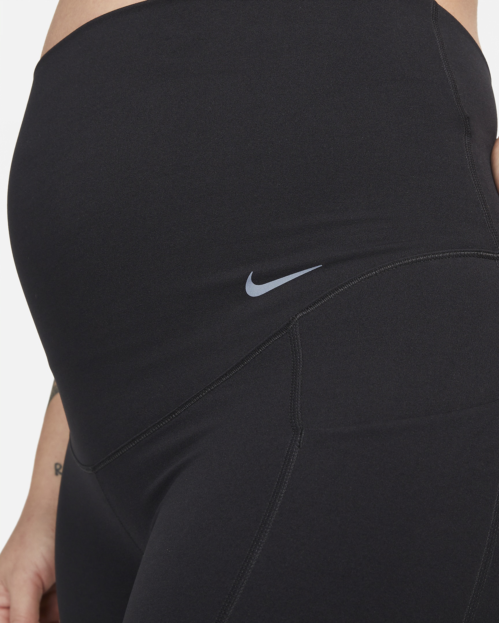 Nike Women's Zenvy (M) Gentle-Support High-Waisted 8" Biker Shorts with Pockets (Maternity) - 5