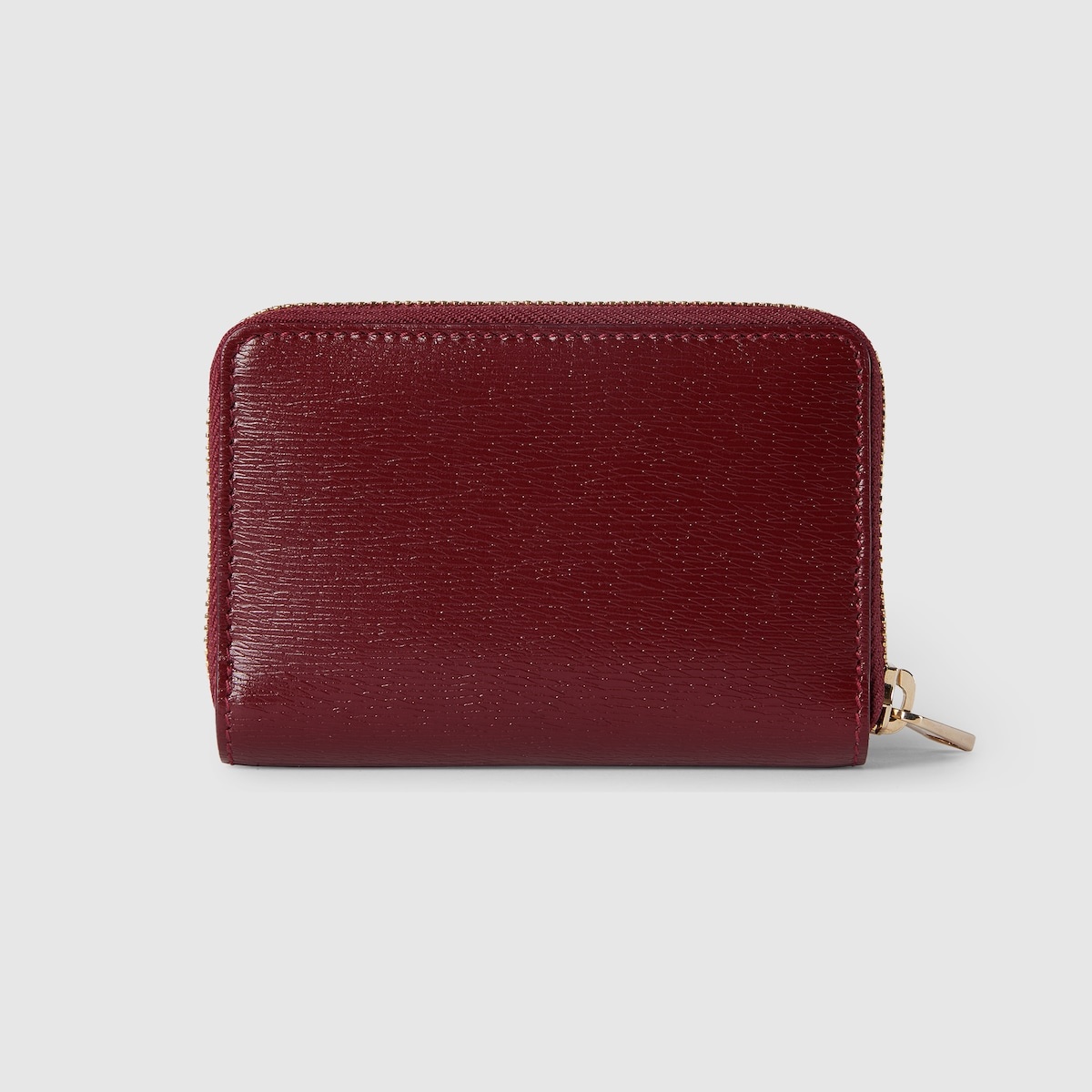 Zip card case with Gucci script - 4