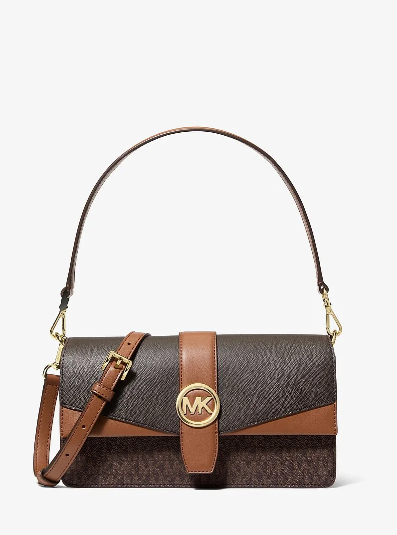 Greenwich Medium Signature Logo Convertible Crossbody Bag - 1