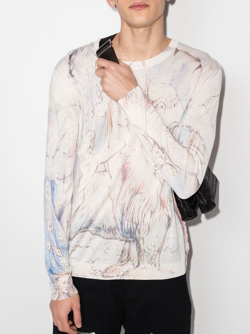 William Blake Dante-print crew-neck sweatshirt - 2