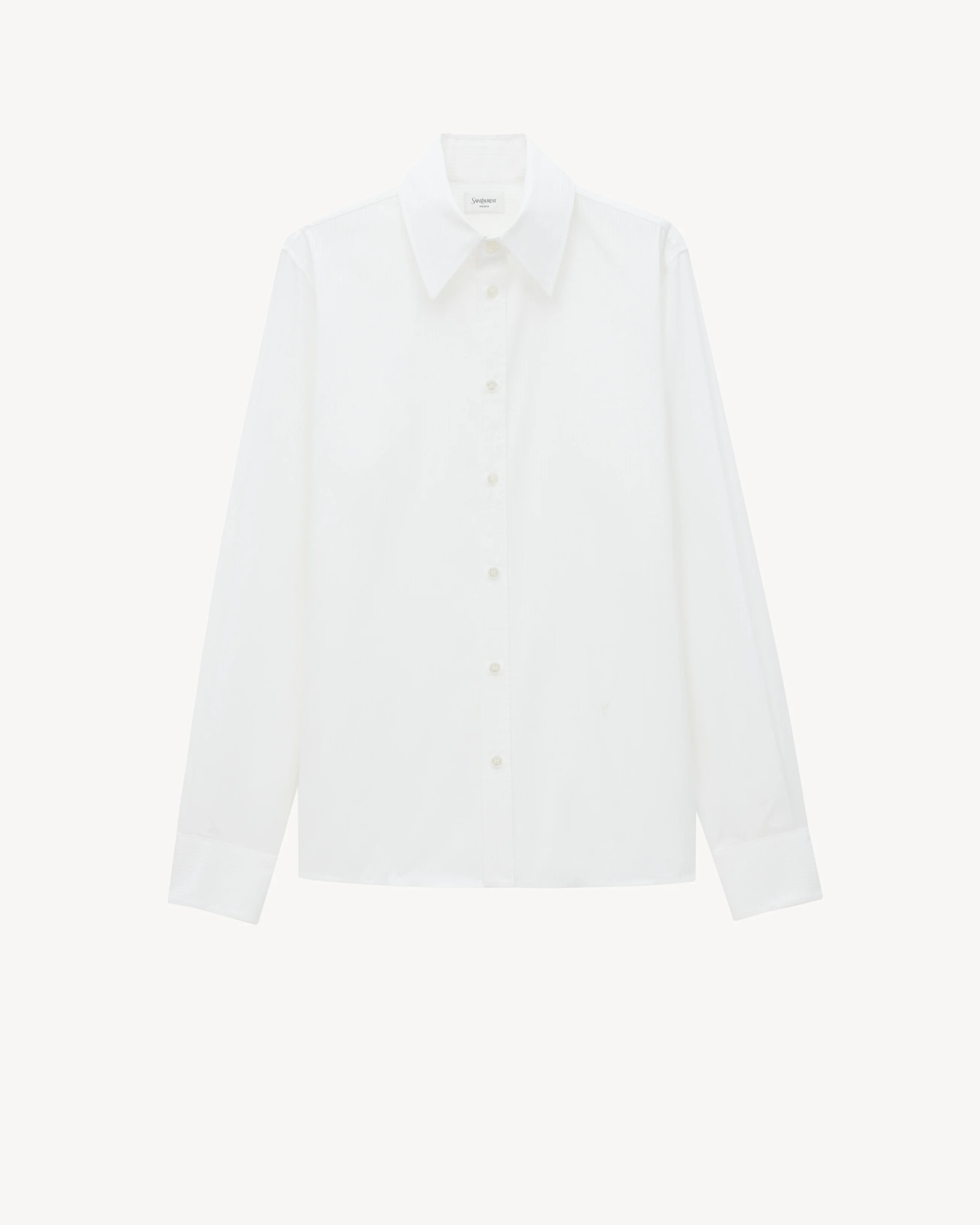 CASSANDRE SHIRT IN SELF-STRIPE COTTON POPLIN - 1