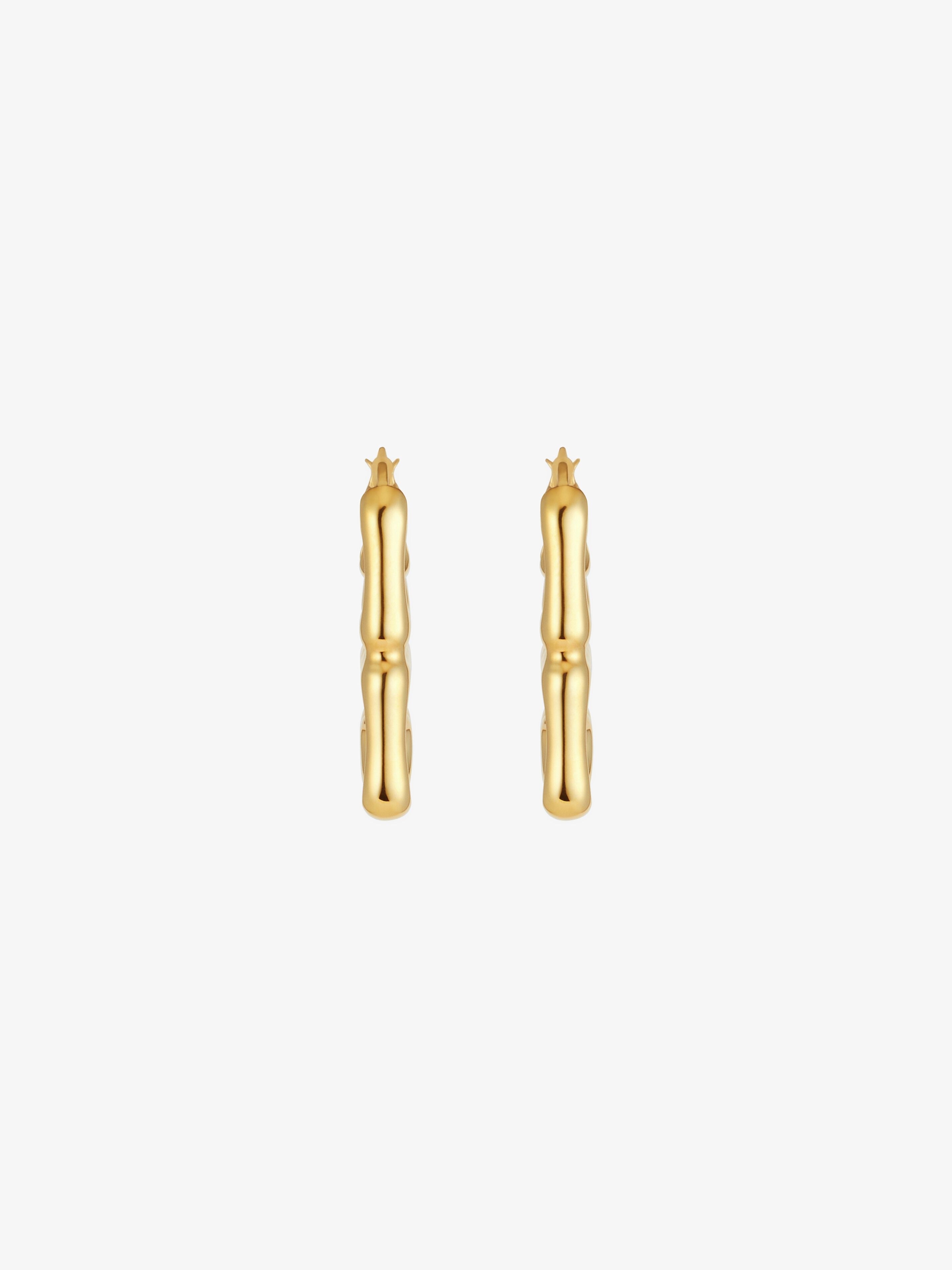 4G LIQUID EARRINGS IN METAL - 4