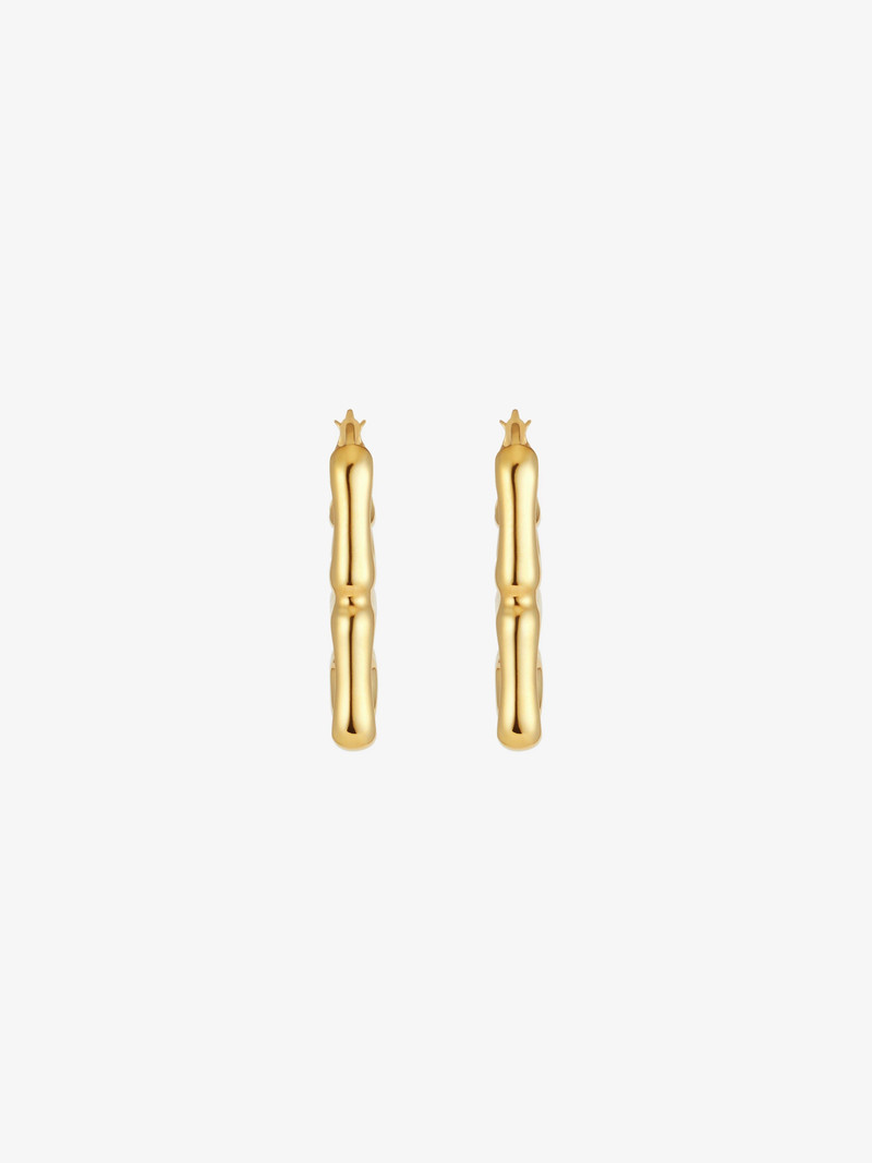 4G LIQUID EARRINGS IN METAL 4