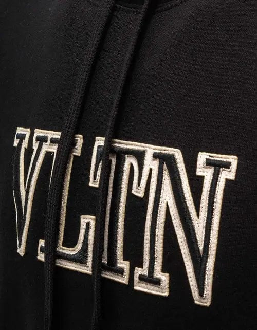 Valentino Black & White VLTN Embroidered Hoodie - 5