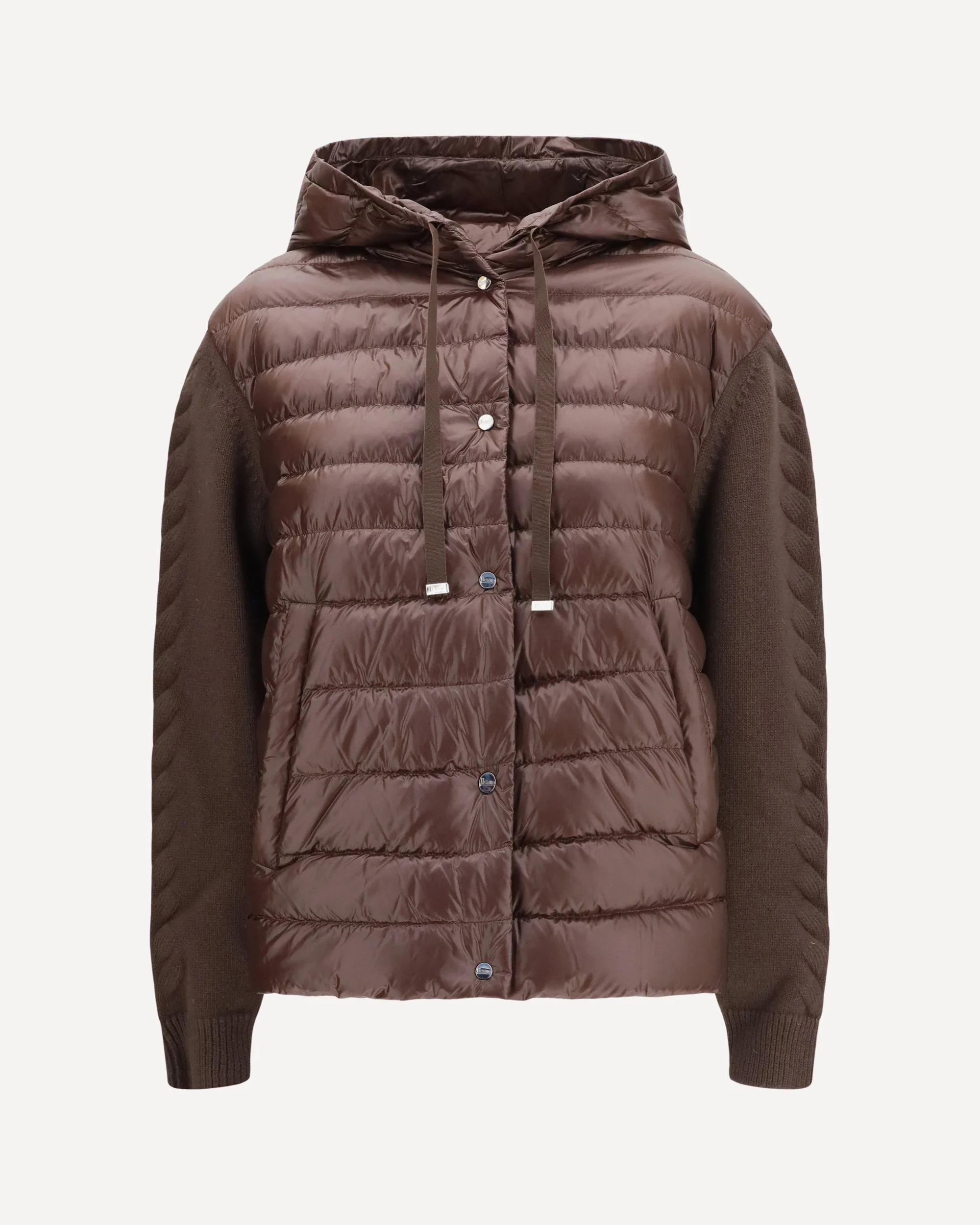 Down Jacket with wool sleeves - 1