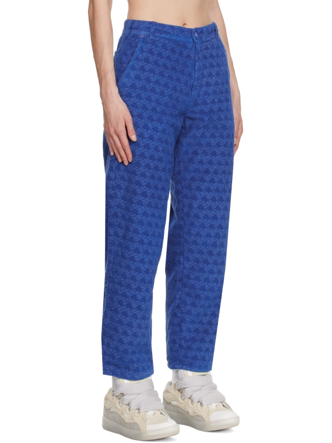 Blue Padded Trousers - 2