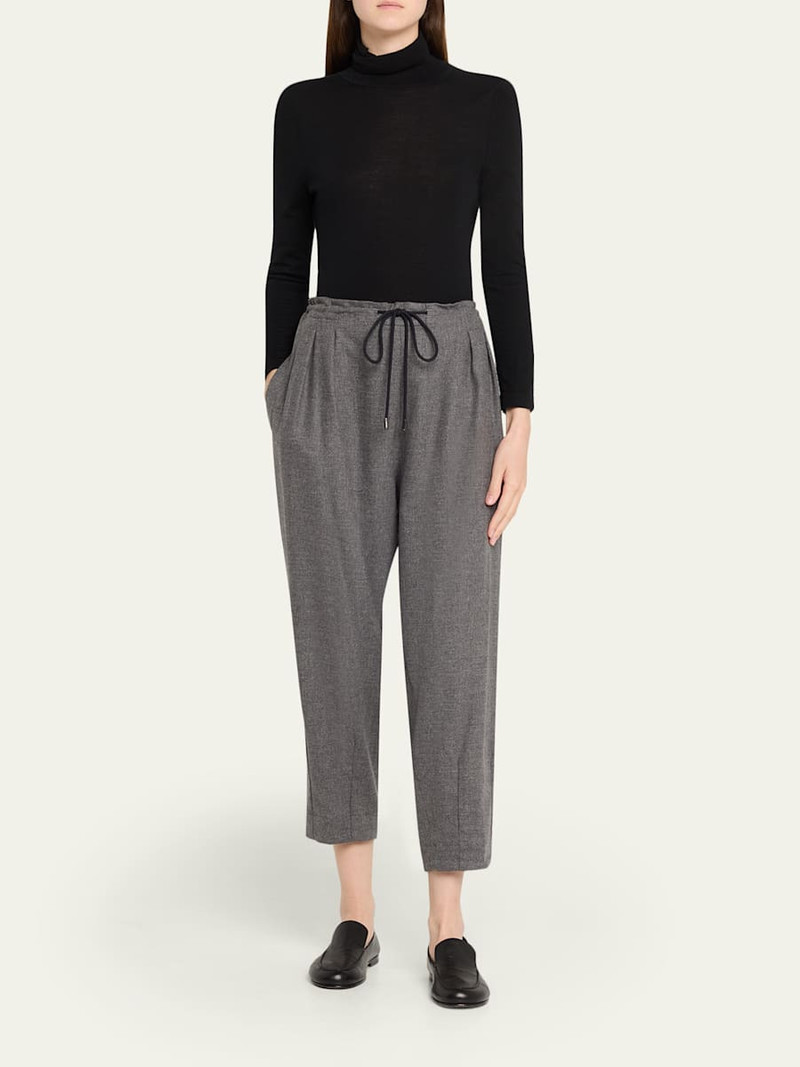 6397 Barrel-Leg Drawstring Trousers outlook