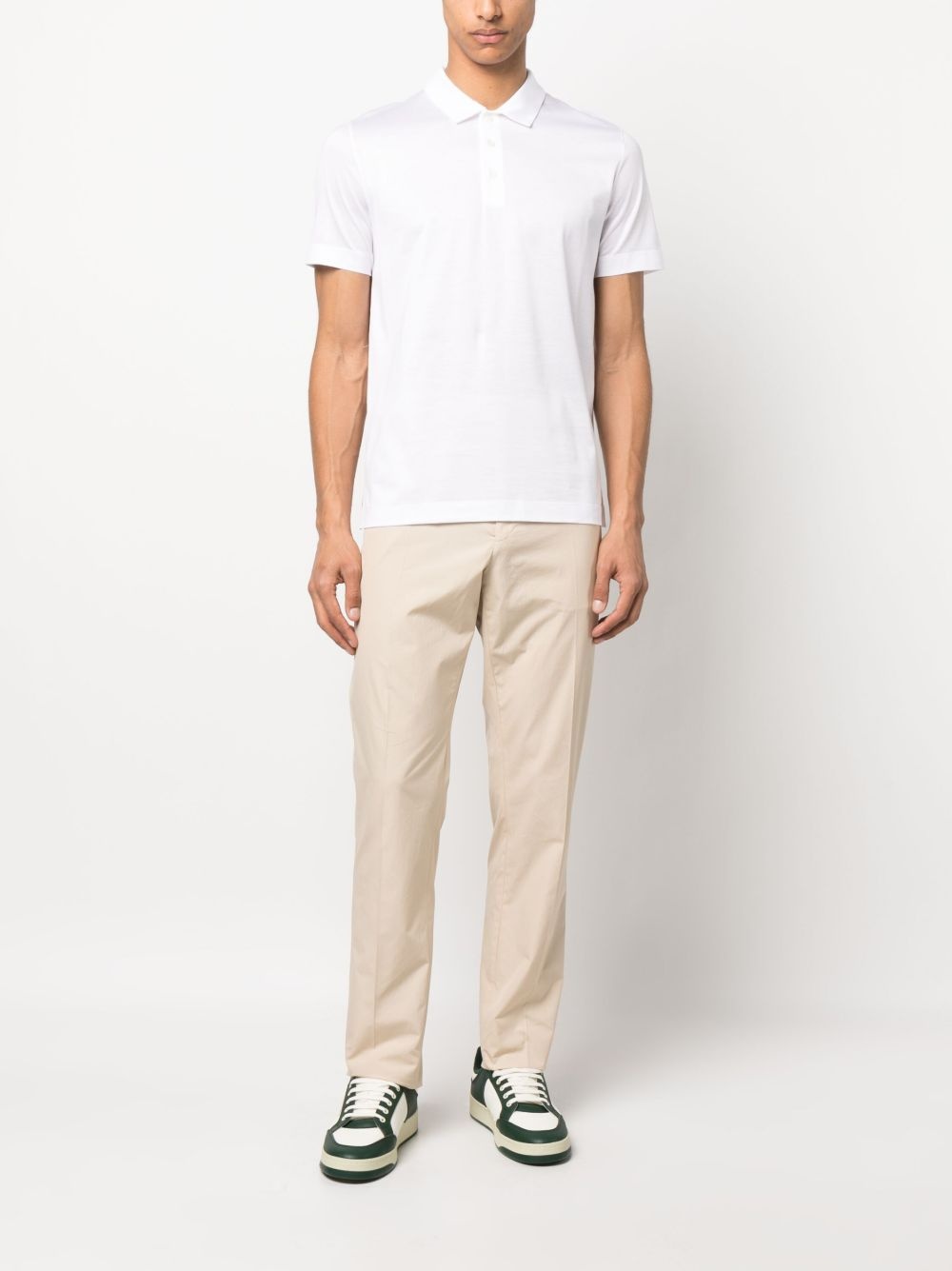 knitted polo shirt - 2