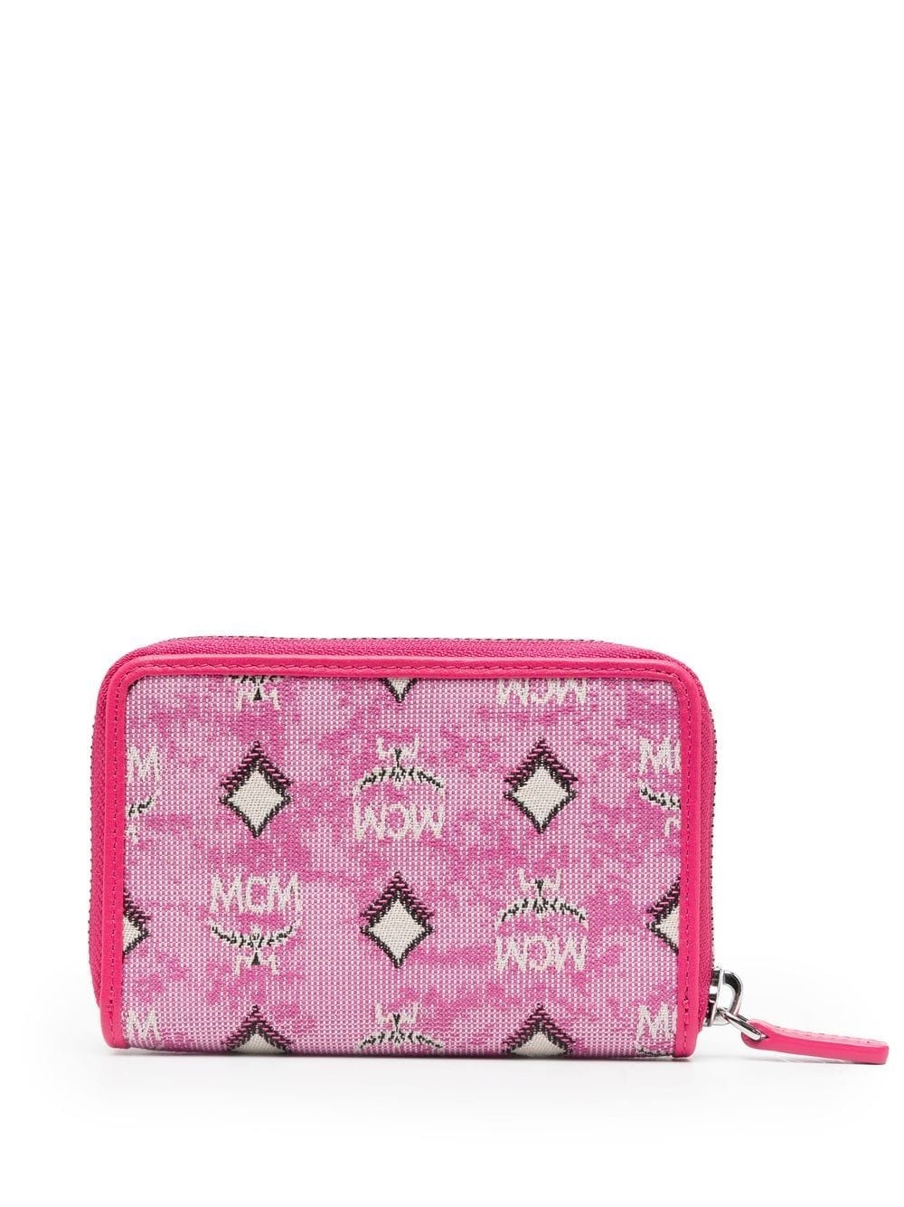 all-over monogram jacquard wallet - 2