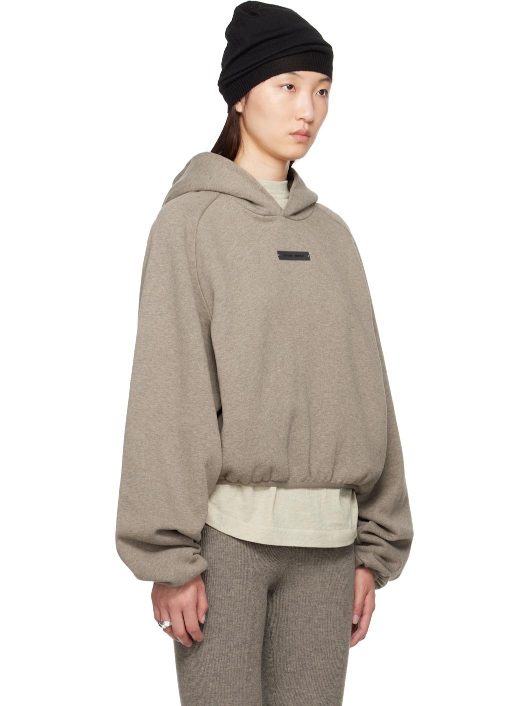 Brown Modern Fit Hoodie - 2