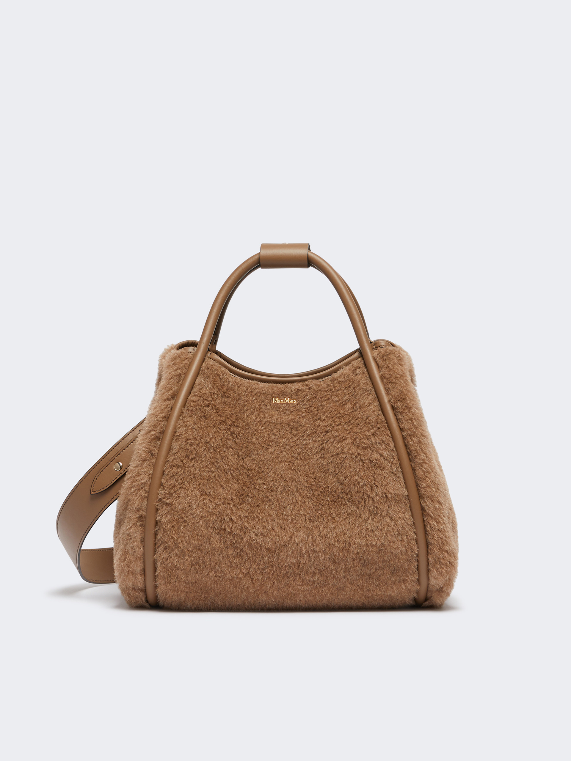 TMARINS4 Small Marine Bag in alpaca and cashmere Teddy fabric - 4