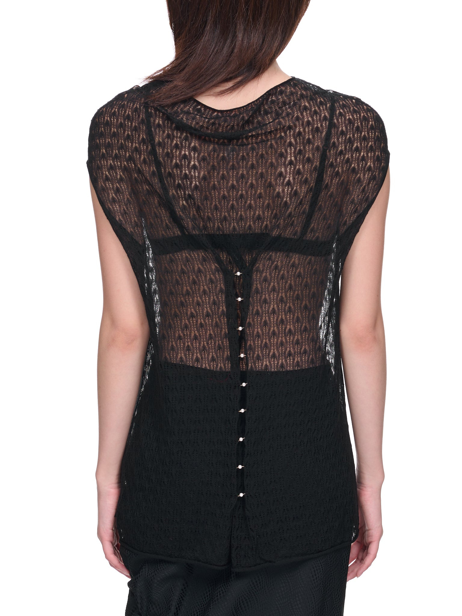 Sheer Cashmere Knit Top - 3