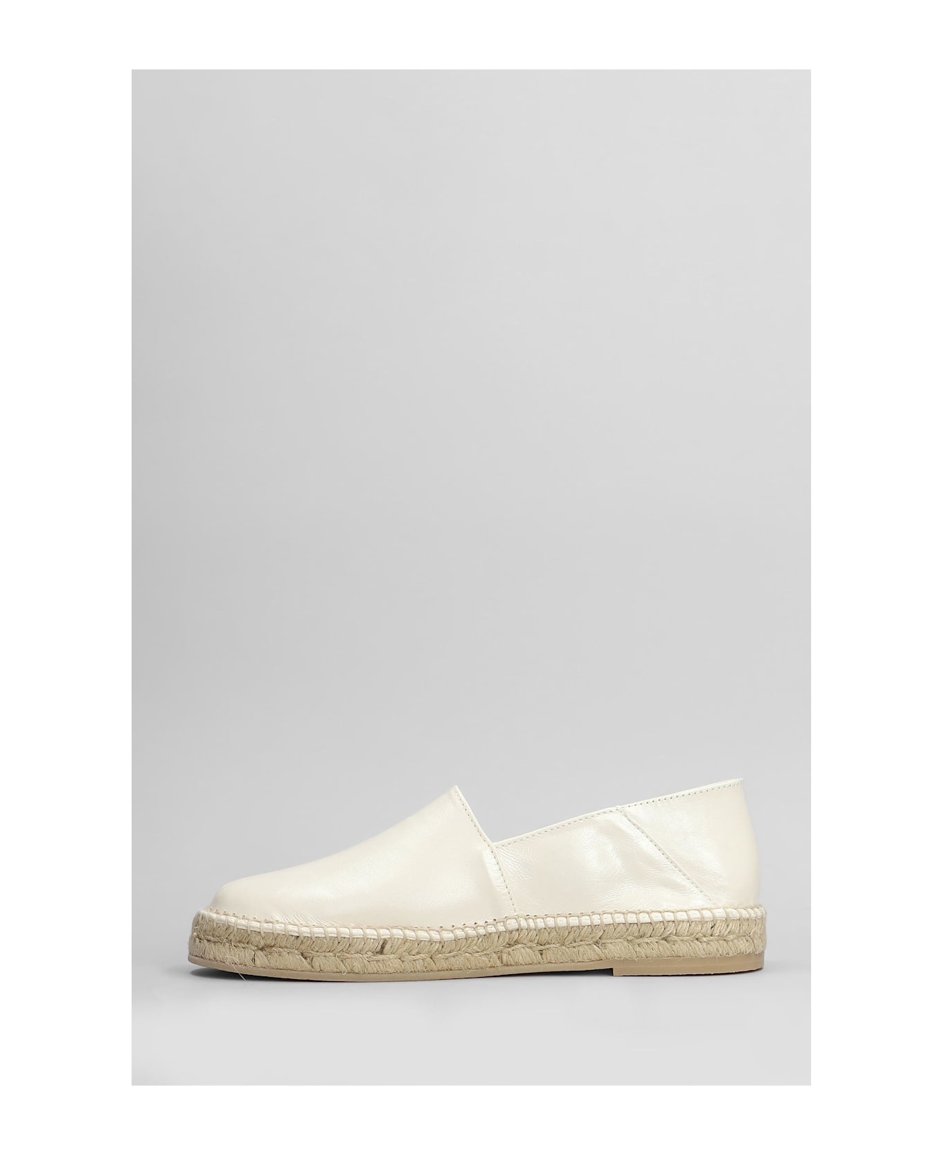 Espadrilles In Beige Leather - 3